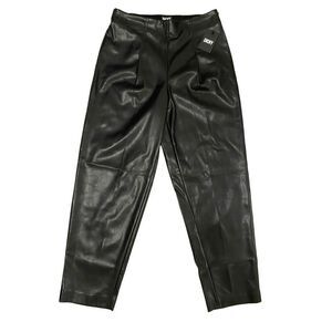 Nwt DKNY Pleather High Waisted Pants Gothic Motorcycle Punk Grunge